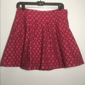 Banana Republic Red Skater Skirt Size 2